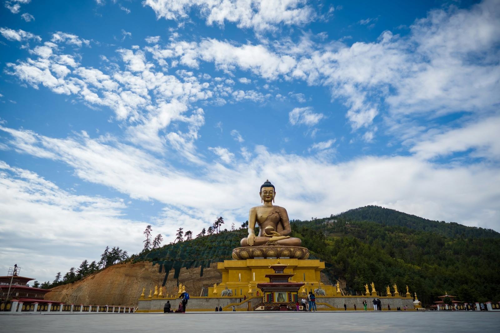 Buddha Dordenma looking out over the Thimphu valley