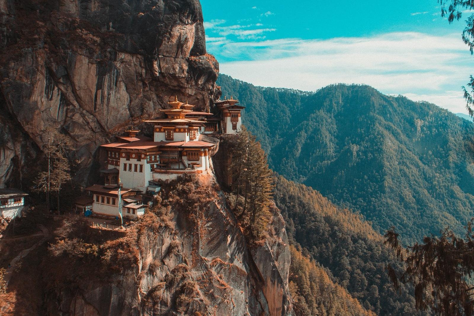 Paro Taktsang, the Tiger’s Nest, on its cliff face